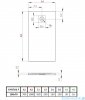 Radaway Kyntos F brodzik 100x70cm cemento HKF10070-74